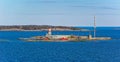 Island Harmaja in Gulf of Finland with pilot station