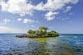 The island of Hispaniola, Dominican Republic. View from the island of Cayo Levantado to the Gulf of Samana Royalty Free Stock Photo