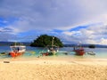 Island Hopping at Britania Islands. Royalty Free Stock Photo