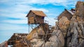 Island hut in the south of Thailand Royalty Free Stock Photo