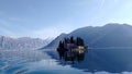 On the island of kotor in the middle of the lake