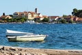 Island of Krapanj waterfront view, Adriatic Sea, Croatia