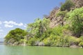 Island in Lake Baringo in Kenya. Royalty Free Stock Photo