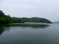 An island on a lake