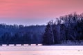 Island Lake Conservation Area In Subdued Early Light Royalty Free Stock Photo