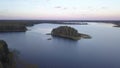 Island on Lake Tiosto