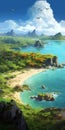 Island Landscape Art: Conceptual Realism With Xbox 360 Graphics