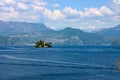 The island of Loreto, located in Lake Iseo, north of Montisola. Royalty Free Stock Photo