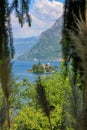 The island of Loreto, located in Lake Iseo, north of Montisola. Royalty Free Stock Photo