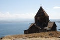 The Island Monastery or Sevan Island and Sevanavank Royalty Free Stock Photo