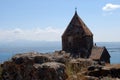 The Island Monastery or Sevan Island and Sevanavank Royalty Free Stock Photo