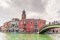 Canale ponte longo at Murano in Venice in Veneto, Italy Royalty Free Stock Photo