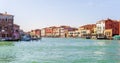 Panorama and facades in Murano in Venice in Veneto, Italy Royalty Free Stock Photo