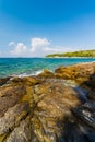 Island Murter turquoise lagoon beach, Dalmatia, Croatia Royalty Free Stock Photo