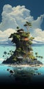 Island Oasis: A Stunning Digital Art House Inspired By Kenneth Rocafort