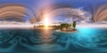 Island in the ocean, tropical island HDRI, environment map,