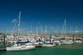 Island Oleron in France with yachts in harbor Royalty Free Stock Photo