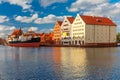 Island Olowianka and Motlawa in Gdansk, Poland Royalty Free Stock Photo