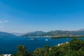 Island of Otocic Gospa in the turquoise bay. Montenegro