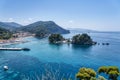 Island Panagia next to the town Parga, Greece Royalty Free Stock Photo