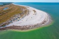 Island. Panorama of Caladesi Island State Park or Clearwater Beach Florida. Spring break or Summer vacations Royalty Free Stock Photo