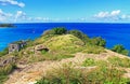 Five Island Peninsula From Old Fort Barrington in St. JohnÃ¢â¬â¢s Antigua Royalty Free Stock Photo