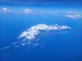Island in the Philippines as Seen from Airspace
