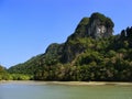 Island of the Pregnant Maiden lake, Marble Geoforest Park, Langkawi, Malaysia Royalty Free Stock Photo