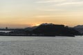 Sunset over Fuerte Amador Panama Royalty Free Stock Photo