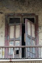 Old balcony and door Old Town Panama City, Panama