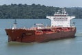 Matheus 1 Tanker in Gatun Lake Panama Canal Royalty Free Stock Photo