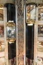 Panoramic lifts in the Main atrium on MV Island Princess