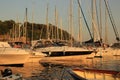 Island of Procida, parking yachts Royalty Free Stock Photo