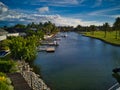 Island residences in Fiji Royalty Free Stock Photo