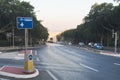 Floriana, Malta, August 2019. View of the wide central street of the city. Royalty Free Stock Photo