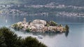 Island of san Giulio on Orta Lake Royalty Free Stock Photo