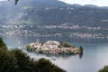 Island of san Giulio on Orta Lake Royalty Free Stock Photo