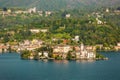 Island San Giulio Orta Lake, Italy. Royalty Free Stock Photo