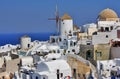 The island Santorini in Greece. Attractive view