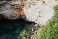 Island scenery, beach, beautiful bay seaside, Mallorca, Spain, Mediterranean Sea Royalty Free Stock Photo