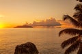 Island Silhouette and Island North, Island Mahe, Republic of Seychelles, Africa