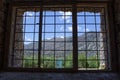 Island Spinalonga, A view of the beautiful world from the barred window of the prison cell