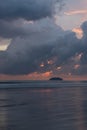 Island At Sunset In South China Sea Royalty Free Stock Photo