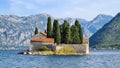 The island of Sveti Dorde in the Bay of Kotor, near Perast, Montenegro