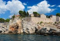 Island of Sveti Stefan, Montenegro, Balkans, Adriatic sea, Europe Royalty Free Stock Photo