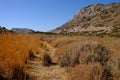 Island of Syros in greece, panorama of cliff close to Varvarous