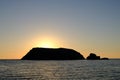 Island of Syros in greece, panorama of cliff close to Varvarous