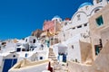 Island of Thera (Santorini) Cyclades, Greece. Royalty Free Stock Photo