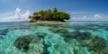 island tropical paradise relaxation snorkeling two generative AI