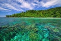 Island with turquoise water